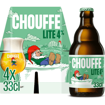 Chouffe Lite 4% - Fles - 4x300ML