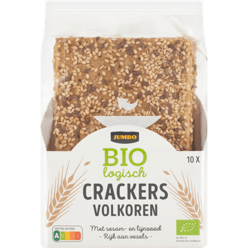 Jumbo Biologisch Crackers Volkoren 10 Stuks