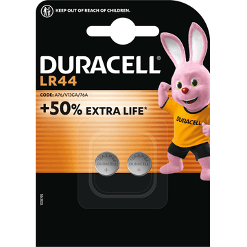 Duracell Knoopcel LR44 2 Stuks