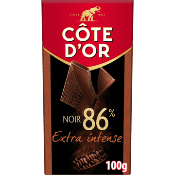 Côte d'Or Chocoladereep Extra Intense Pure Chocolade 86% 100g