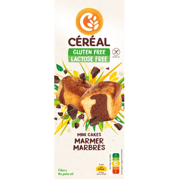 Céréal Gluten Free Lactose Free Mini Cakes Marmer 6 Stuks 200 g