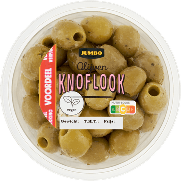 Jumbo Olijven Knoflook Voordeelverpakking 260 g