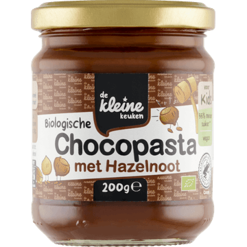 De Kleine Keuken Biologische Chocopasta met Hazelnoot voor Kids 200 g
