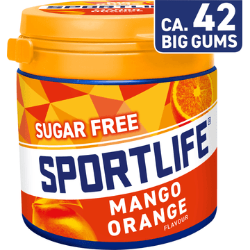 Sportlife Mango Orange Flavour Suikervrije Kauwgom 99 g