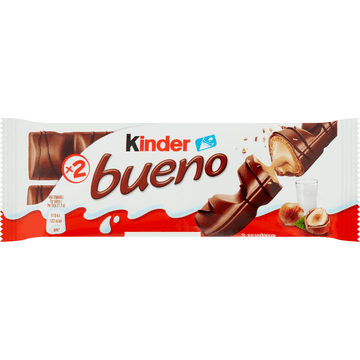 Kinder Bueno Melk en Hazelnoten 2 Stuks 43 g