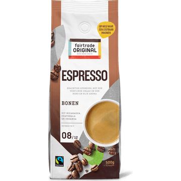 Fairtrade Original Espresso Bonen 500g Zak