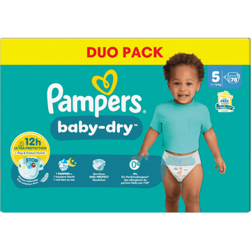 Pampers Baby-Dry Maat 5, 78 Luiers