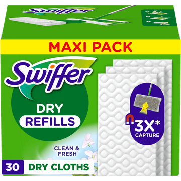 Swiffer Vloerreiniger Droge Vloerdoekjes Schoon & Fris X30 Vangt En Houdt Stof Vast