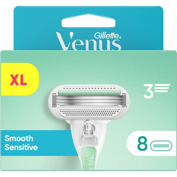 Gillette Venus Smooth Sensitive Voor Vrouwen, 8 Navulmesjes