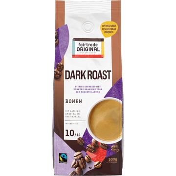 Fairtrade Original Dark Roast Bonen 500 g