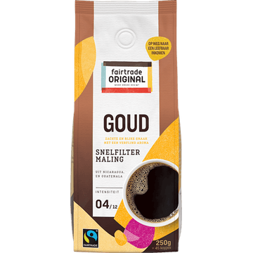 Fairtrade Original Goud Snelfiltermaling 250 g