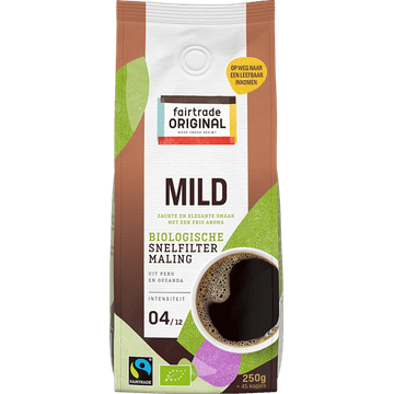 Fairtrade Original Mild Biologische Snelfiltermaling 250 g
