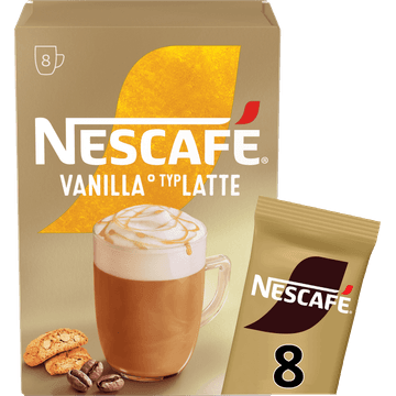 Nescafé Vanillesmaak Typ Latte 8 x 17 g