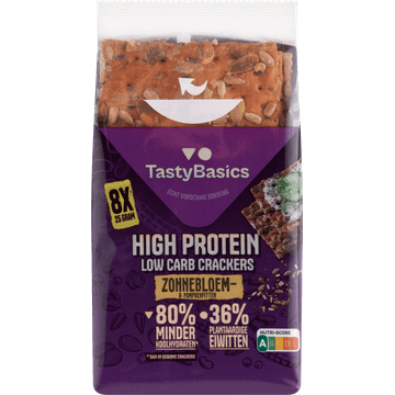 TastyBasics Low Carb - High Protein Cracker Zonnebloem