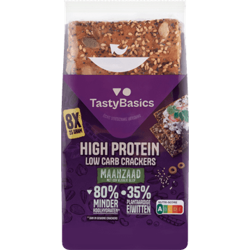 TastyBasics Low Carb - High Protein Cracker Maanzaad