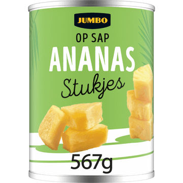 Jumbo Ananasstukjes op Sap 567g