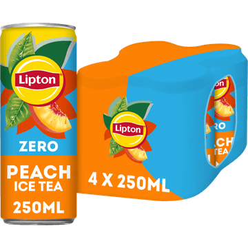 Lipton Ice Tea Peach Zero 4 x 250 ml