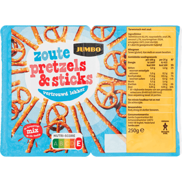 Jumbo Zoute Pretzels & Sticks 250 g