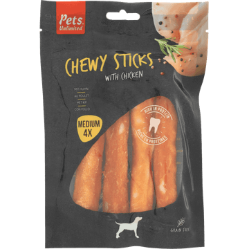 Rosewood Chewy Sticks Kip 4 Stuks