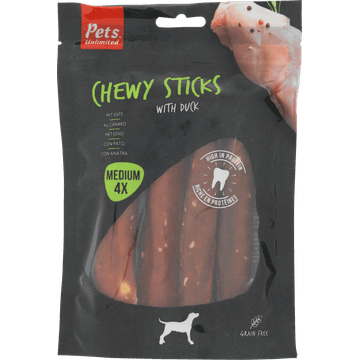 Rosewood Chewy Sticks Eend, 4 Stuks