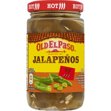 Old El Paso Sliced Jalapeños Hot 215g