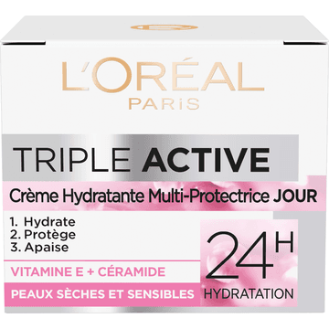 L'Oréal Paris Triple Active Hydraterende en Beschermende Dag Crème 50 ml