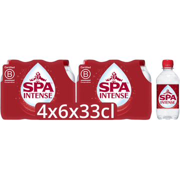 SPA INTENSE Bruisend Natuurlijk Mineraalwater 4 x 6 x 33 cl