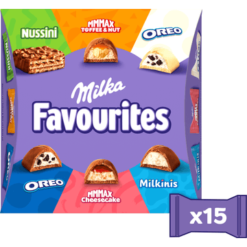 MILKA Favourites Praline Chocoladereep - Mini 141g