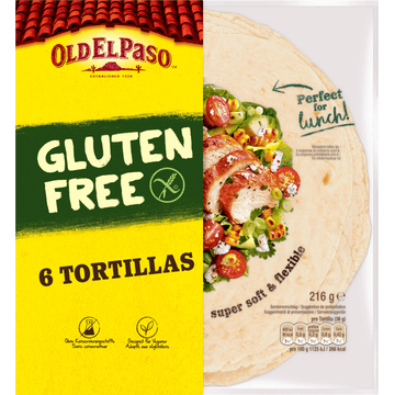 Old El Paso Original Gluten Free Tortillas 216g
