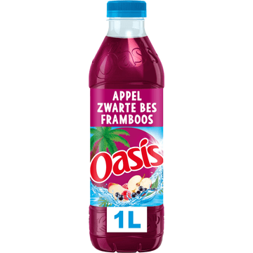 Oasis Appel Zwarte Bes Framboos Smaak 1 L