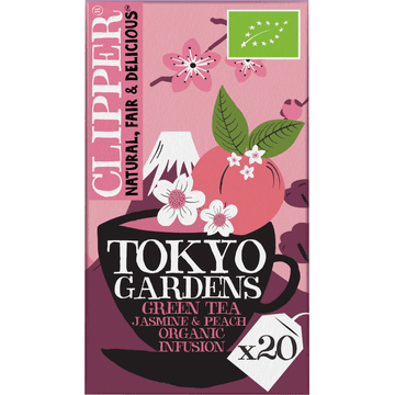 Clipper Tokyo Gardens Green Tea Jasmine & Peach 20 Stuks 40 g