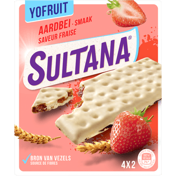 Sultana YoFruit Aardbei 143 g