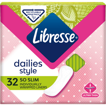 Libresse So Slim Inlegkruisjes 32 Stuks