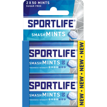 Sportlife Smashmints Suikervrij 2 x 35 g