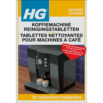 HG koffiemachine reinigingstabletten 10 stuks