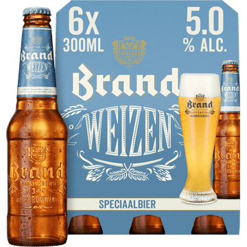 Brand Weizen Bier Fles 6 x 300ml