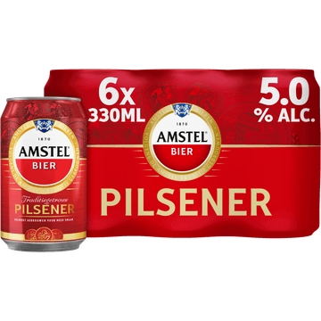 Amstel Pilsener Bier Blik 6 x 330ml