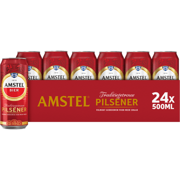 Amstel Pilsener Bier Blik Tray 24 x 500ml