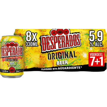 Desperados Original Bier Blik 7+1 x 330ml