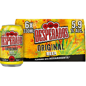 Desperados Original Bier Blik 6 x 330ml