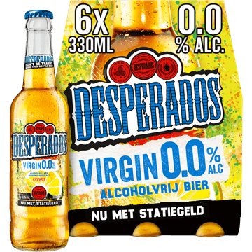 Desperados Virgin 0.0 Bier Fles 6 x 330ml