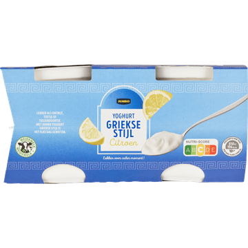 Jumbo Yoghurt Griekse Stijl Citroen 4 x 150 g