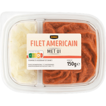 Jumbo Filet Americain met Ui 150 g