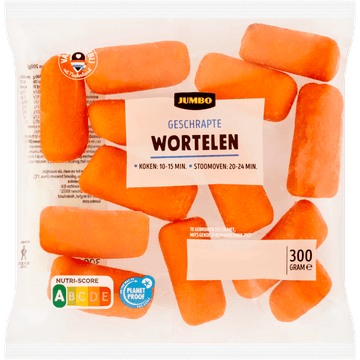 Jumbo Geschrapte Wortelen 300 g
