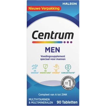 Centrum Men multivitaminen & multimineralen tabletten, 90 stuks