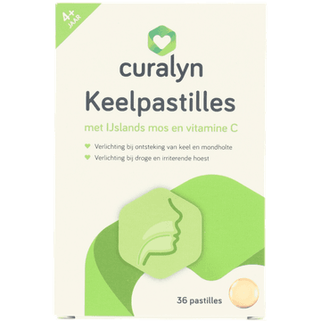 Curalyn keelpastilles + vitamine C, 36 stuks