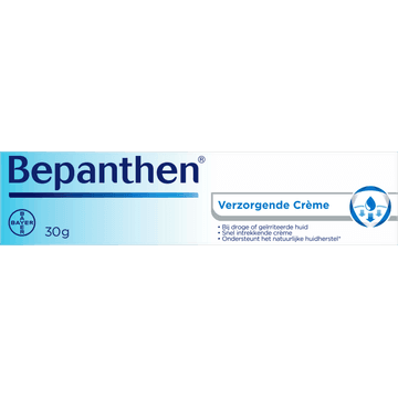 Bepanthen Verzorgende crème bij geïrriteerde en droge huid, 30g