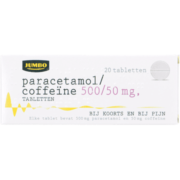 Jumbo Paracetamol/Coffeïne 500/50mg 20st
