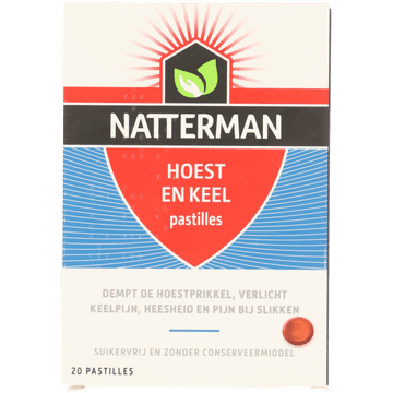 Natterman Hoest En Keel Pastilles, 20 stuks