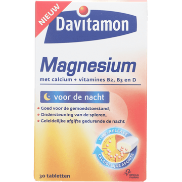 Davitamon Magnesium voor de nacht tabletten, 30 stuks